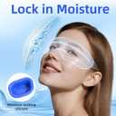 CLOZIA Eye Mask for Dry Eyes - Blackout Dry Eye Mask & Moisture Goggles - Adjustable Sleeping Mask for Men & Women - Removable Cleaning Silicone, Soft & Comfortable - Great for Travel, Shift Work