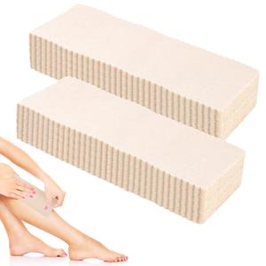 Maitys 200 Pieces Body and Facial Muslin Strips for Hair Removal Natural Muslin Epilating Strips 2.8 x 7.9 Inches Large Bulk for Women and Men