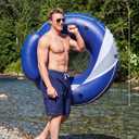 River Tube for Adults, Tube for River Floating, Heavy Duty River Tube for Beach Lake Rafting, River Floats with Mesh Bottom, Puncture-Resistant, Breathable & Fun for Adults, CQ08BLL-53'', Large