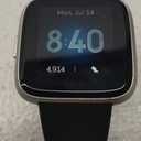 Fitbit Versa Lite Smartwatch,GPS,Charcoal/Silver Aluminum, One Size (S & L Bands Included)