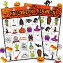 40 Players Halloween Bingo Game Cards for Adults, Hallowmas Goodie Bags Stuffers Gifts Holiday Activity Party Supplies Favors