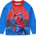 Marvel Spider-Man Boys UPF 50+ Rash Guard and Swim Trunks for Toddler and Big Kids (Blue) 4T