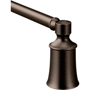 Moen YB2124ORB Dartmoor 24-Inch Single Bathroom Towel Bar, Oil Rubbed Bronze