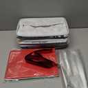 Yexiya 48 Pcs Christmas Gift Baskets Empty Kit Include 6 White Merry Christmas Baskets with 6 Gift Bag 6 Red Pull Bow 30 Paper Lining, Empty to Fill with Bag for Xmas Gifts Party