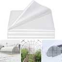 Legigo 8 x 26 Ft Clear Plastic Plant Covers Freeze Protection- 6 Mil Winter Greenhouse Plastic Sheeting for Frost Water Sun Wind Resistant, Plant Vegetable Blanket Covers for Cold Weather Garden Farm