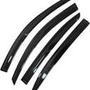 WFLNHB Outside 4 Pieces Black Window Visors Shade Sun Rain Wind Guards Deflectors Cover Acrylic Replacement for Accord 2008-2012