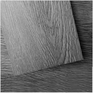 Art3d Peel and Stick Floor Tile Vinyl Wood Plank 36-Pack 54 Sq.Ft, Deep Gray, Rigid Surface Hard Core Easy DIY Self-Adhesive Flooring (36 x 6 x 0.1 inches)