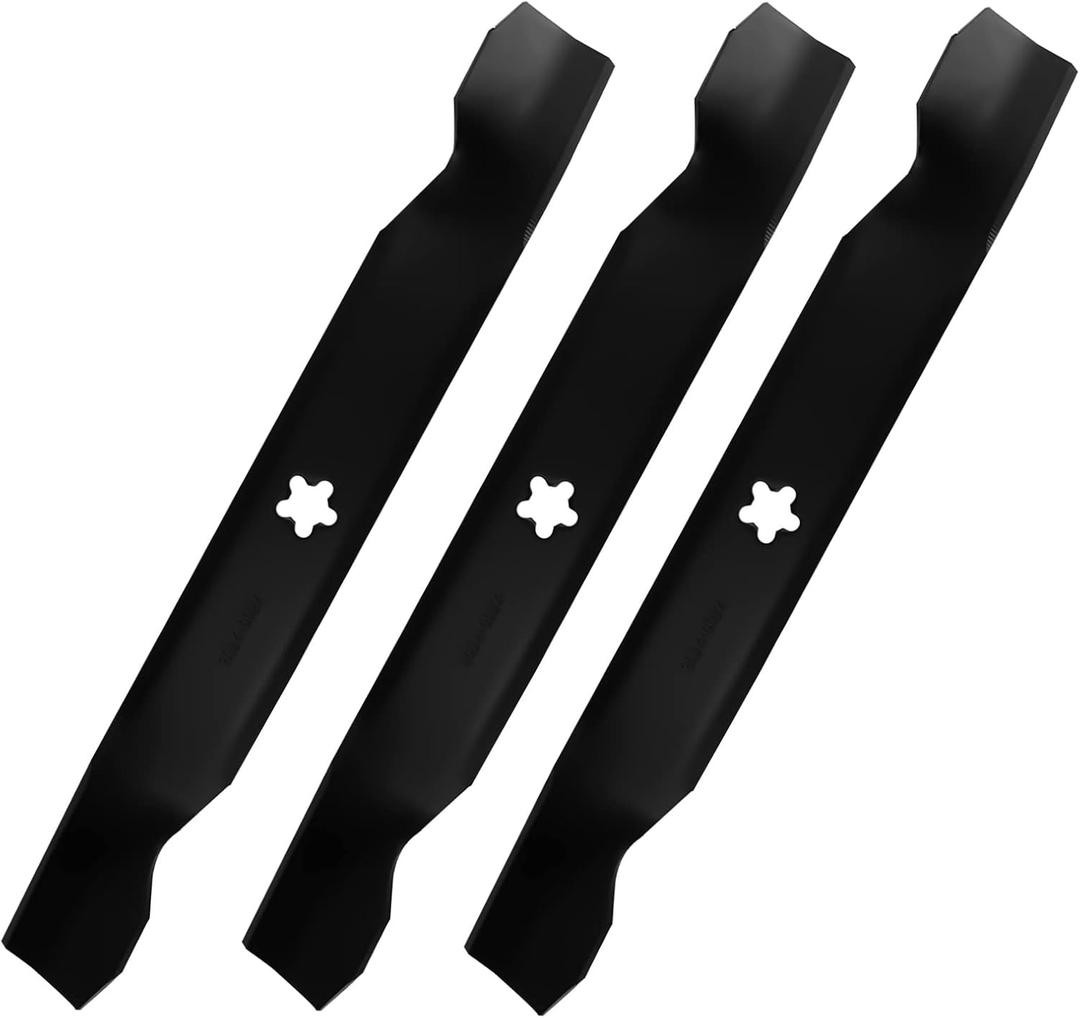 Mower High Lift Blade for 532137380, Craftsman Husqvarna Poulan AYP 50 inch Deck 137380 156468, GT GTH 2250 2350 2550, 3 Pack