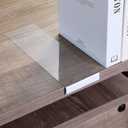 Containlol 15 Pieces Moveable Shelf Label Holders Clear Shelves Tags Moveable Library Markers Transparent Shelf Label Display Holder for Classroom Office Library Book Shelves(3.03 x 9.06 x 0.63 Inch)