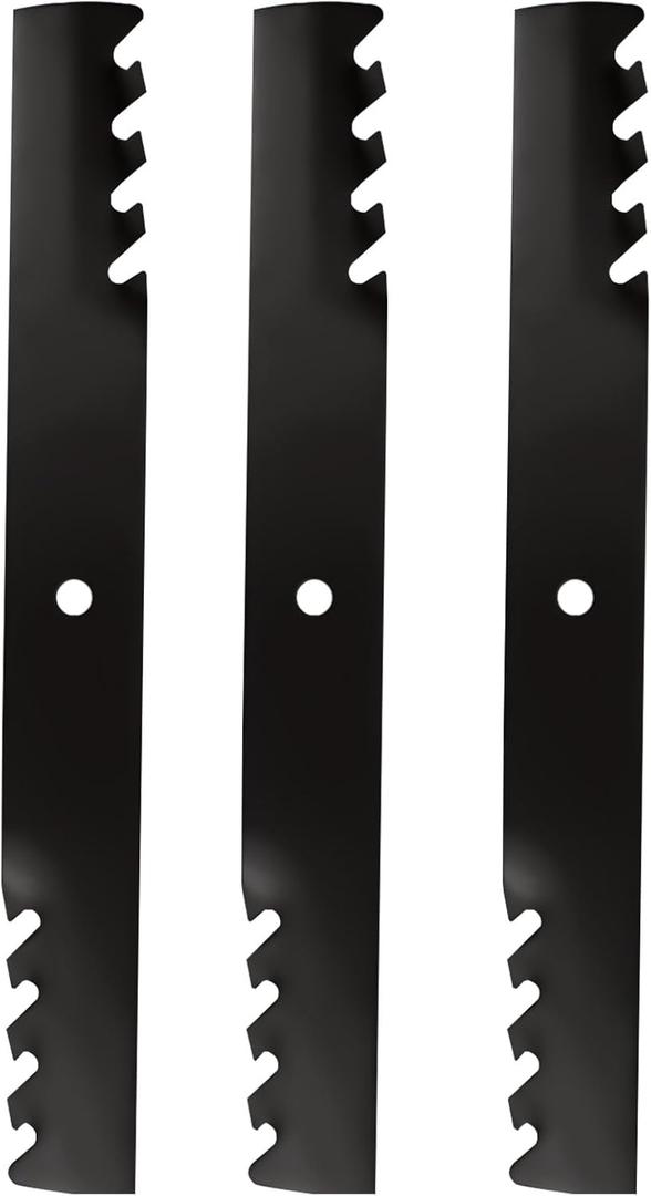 ILONPA 48111 482879 61 inch 5-Star High Lift Toothed Blades for Scag Ferris Husqvarna BZ 6127 BZ 7234 Turf Tiger Freedom Z 61'' Deck Cut Zero-Turn Mower 539101733 539102093, Black
