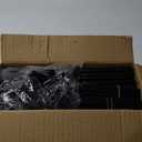 VTRIN 10 Tier Shoe Rack Tall Large Capacity 50 Pair Wide Shoe Organizer with Two Hooks Sturdy Metal Shoe Shelf for Entryway, Closet, Bedroom (Black)