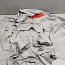 HUGO mens Outline Logo Cotton Blend Robe Robe, Size :XXL, Grey 