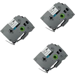 3-Pack 12mm 0.47" Laminated White Label Maker Tape Refill  Replacement for Brother TZE2312PK TZe-231 TZ-231, Compatible with Brother P-Touch Label Maker PT-D210 PT-H110 PT-D220 PT-D400