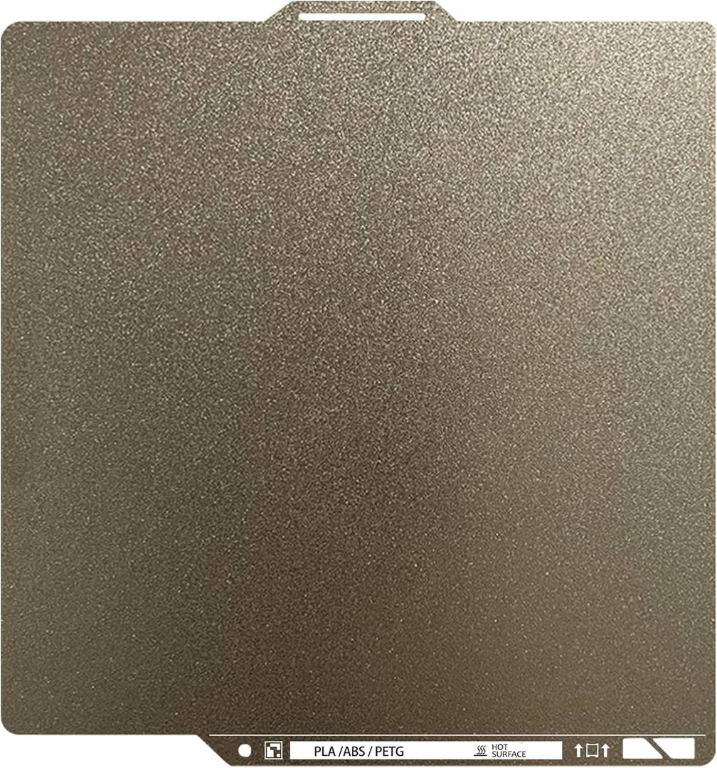 Upgraded Thicker Textured PEI Plate 0.77mm with QR Code for Bambu Lab P1S/P2S/P1P/X1/X1C/A1 3D Printer, 257x257mm Dual-Textured Plate, Heated Bed Magnetic Flexible Spring Steel PEI Sheet Plate
