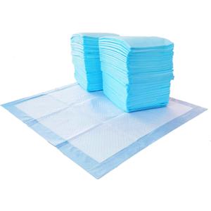 Amazon Basics Scented Dog and Puppy Pee Pads, 5-Layer Leak-Proof Super Absorbent, Quick-Dry Surface, Potty Training, Regular (22x22"), 150 Count, Blue