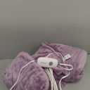 Electric Heated Blanket Full Size 72"x84",Fast Heating, Soft Plush Microplush for Bed & Couch, 10 Hours Auto Off 5 Heating Levels, Machine Washable, Gifts for Grandma & Family-Light Purple