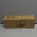 Under Desk Cable Management Tray No Drill, Metal Mesh Cable Management Under Desk with Clamp Mount, 2 Hole Cable Tray with Wire Management and Cord Organizer for Home Office Standing Desk (13.38", Black)