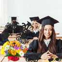 24Pcs Black 2026 Graduation Table Centerpieces Sticks, 2026 Graduation Party Centerpieces for Tables 2026 Black 2026 Graduation Table Centerpieces Decorations