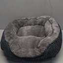 INVENHO Small Dog Bed for Small Dogs, Cat Beds for Indoor Cats Washable, Orthopedic Dog Bed, Warming Soft Calming Sleeping Puppy Bed Durable Pet Bed with Anti-Slip Bottom S(20"x19"x6") (Dark Grey)