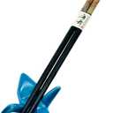 JapanBargain, Set of 5 Reusable Bamboo Chopsticks with Porcelain Crane Rests, Japanese Style Gift Set in Elegant Box, Black Chopsticks with Gold and Red Crane Print, Dishwasher Safe (Multicolor)