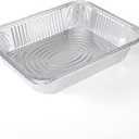 Glad Disposable Half Size Aluminum Steam Pans, Deep Heavy Duty Foil Pans for Steaming, Baking, Roasting, Meal Prep, Catering & Freezer Storage, 12.5 x 10.25 x 2.5 Inch, 2 Count