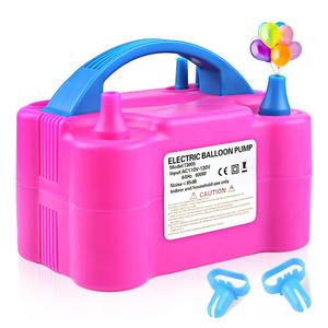 Balloon Pump Electric,110V 600W Balloon Blower Inflator Dual Nozzle Air Pump Balloons Inflator for Decoration, Party, Sport,Gifts:2 Balloon Tying Tools