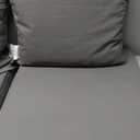 Outdoor Cushions for Patio Furniture, Waterproof Outdoor Chair Cushion w/Fade-Resistant, Removable & Machine-Washable Cover, 22x22 Inch, Deep Seat Sofa/Couch Pad Replacement  Set of 2, Dark Grey