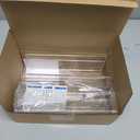 Acrylic Spice Rack Wall Mount-9 Inch, Clear Spice Shelf Storage Holder, 4 Pack Hanging Seasoning Rack Organizer for Cabinet Door, Cupboard or Wall Kitchen (Adhesive or Screw)