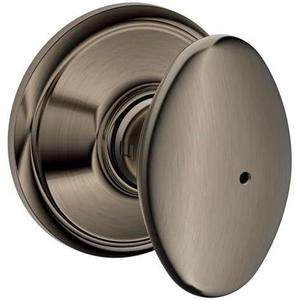 SCHLAGE F40 SIE 620 16-080 10-027 Siena Bed and Bath Knob, Antique Pewter