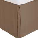 Fancy Collection Easy Care Tailored Microfiber Bed Skirt Solid New (King,Taupe)