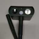  Solar Ultrasonic Animal Repellent Outdoor, Deer Repellent Devices Squirrel Cat Raccoon Rabbit Dog Deterrent, Keep Rodent Chipmunk Away Motion Detection with Flash Light for Yard Garden Lawn