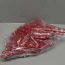 Morofme 40pcs Artificial Berry Stems Branches Red Faux Holly Berries Picks Ornaments Christmas Faux Holly Berries Branches Red Berry Stems for Christmas Tree Wreath DIY Craft Decorations