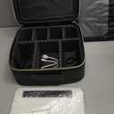 SUILU Makeup Bag with Led Mirror,Travel Makeup Organizer with 3 Color Setting, Portable Storage and Adjustable Dividers Travel Makeup Bag(Black)