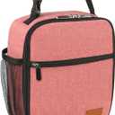 Femuar Lunch Box for Men Women Adults Small Lunch Bag for Office Work Picnic - Reusable Portable Lunchbox, Pink