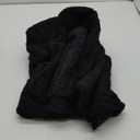 ReachMe Womens Fleece Zip Up Jacket with Pockets Oversized Long Sherpa Hoodie Fuzzy Jackets Warm Teddy Coat (Large, 02 Black)