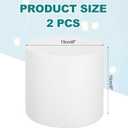 MECCANIXITY Round Foam Cake Dummy, 6"x 6" White Fake Cake Circles Dummies Decorating Display for Wedding Birthday Party Cakes Decoration Crafts and Window Displays