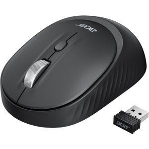 acer Bluetooth Wireless Mouse for Laptop, Computer Mouse Wireless (BT5.2+2.4GHz), Small to Medium Size, Left & Right Handed Office USB Mice with USBA Receiver, 4 Buttons, Compatible with PC, Desktop