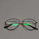 Aviator Reading Glasses for men and Women Blue Light Blocking Lens Spring Temple +1.5