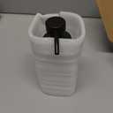 Foaming Soap Dispenser with Stainless Steel Pump, 12oz Refillable Glass Liquid Dish Soap Bottles for Bathroom, Kitchen Sink, Home Decor