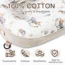 Preciozonal Baby Lounger-Infant Lounger for Newborn 0-24 Months, Portable Baby Nest for Home and Travel, 3 in 1 Newborn Lounger with Pure Cotton Cover, Breathable & Soft Infant Nest for Boys & Girls