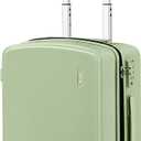 Hanke 20 Inch Hard Shell Suitcases with Spinner Wheels, Lightweight Carry On Luggage 22x14x9 Airline Approved Built-in TSA Lock, Durable Suitcase Rolling Luggage Carry-On Bag(Bamboo Green)