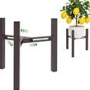 Adjustable Plant Stand Indoor, Metal Stable Plant Holder, Modern Plant Stands Fits 5-6-7-7.5" Pots for Home & Office (Without Pots)