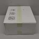 48 piece Stemless Unbreakable Crystal Clear Plastic Wine Glasses Set of 48 Small (10 Ounce - Gold Rim)