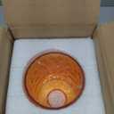 Small Glass Lamp Shade Cover 3.9 Inch Decorative Lampshade for Table Lamp Pendant Light Fixture Replacement Clear Ripple Texture