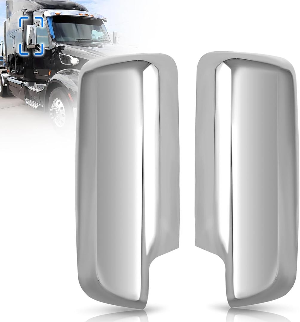 ELH Door Mirror Covers Fit for Peterbilt 567/579/587, Left Side and Right Side