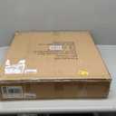 Antique Square End Table with Faux Marble Top, 20" Gold Side Table with 2-Tier Open Storage Shelves, Modern Square Accent Table with Antique Brass Finish for Living Room, Bedroom