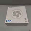 Gaiatop Foldable Small Desk Fan with LED Night Light, 6.8in Wireless 6000mAh Battery Powered Portable Fan USB Rechargeable, Bedroom Office Dorm Camping Travel Cruise Essentials, Gifts for Women Men (White)