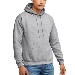 Hanes Men's Pullover EcoSmart Hooded Sweatshirt, Light Steel, X-Large