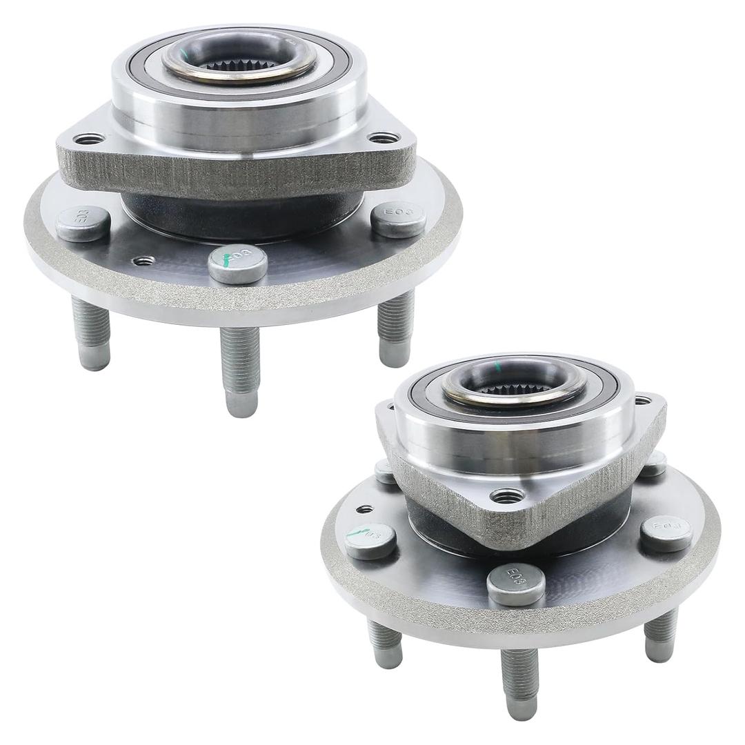 Front or Rear 2WD FWD Wheel Bearing and Hub Assembly 513277 x2 Replacement for 09-17 Chevy Traverse, 08-17 Buick Enclave, 07-16 GMC Acadia, 2017 Acadia Limited, 07-10 Saturn Outlook, 6-Lug, 22756832
