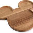 PICNIC TIME Disney Mickey Mouse 16" Acacia Serving Board with Groove, (Acacia Wood)